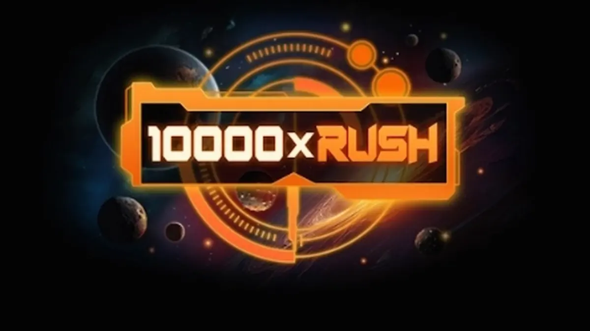 Interface do jogo 10000 x Rush com design minimalista